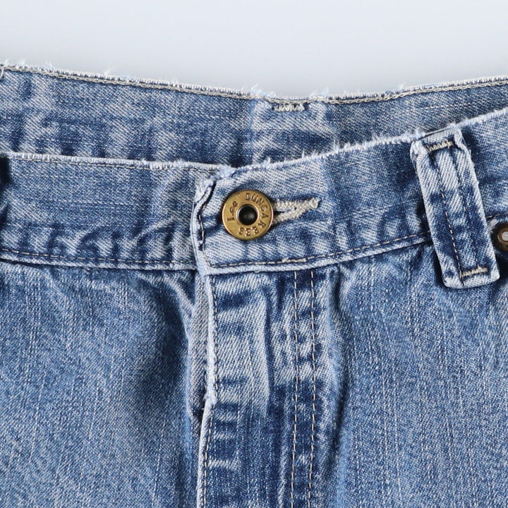 Lee DUNGAREES denim painter shorts, half pants, men's size w36 unclear blue type Vintage Second Hand