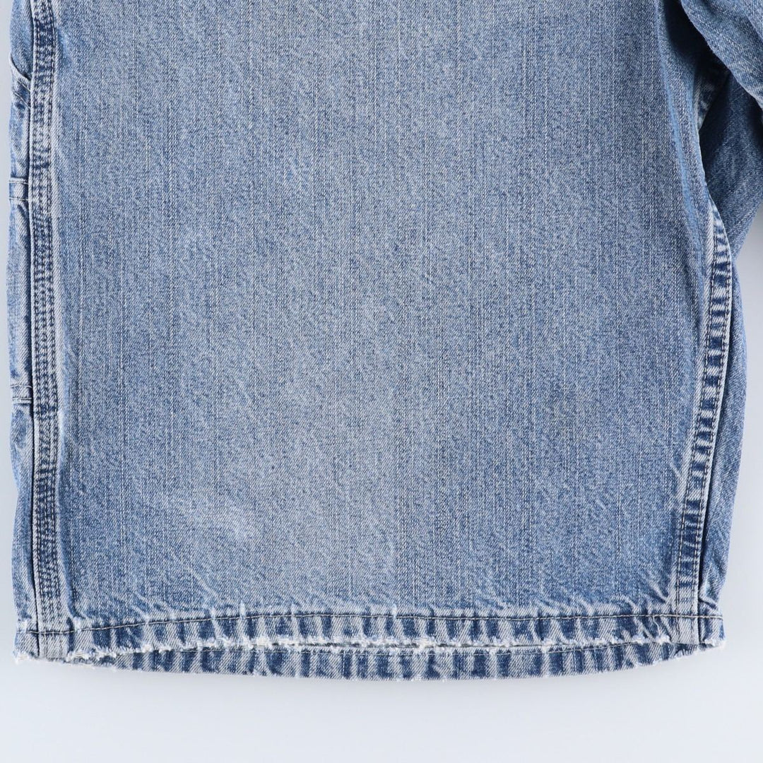 Lee DUNGAREES denim painter shorts, half pants, men's size w36 unclear blue type Vintage Second Hand