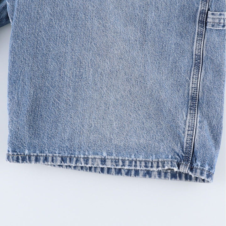 Lee DUNGAREES denim painter shorts, half pants, men's size w36 unclear blue type Vintage Second Hand