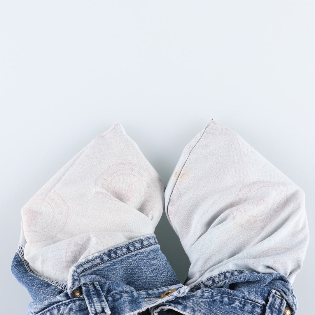 Lee DUNGAREES denim painter shorts, half pants, men's size w36 unclear blue type Vintage Second Hand