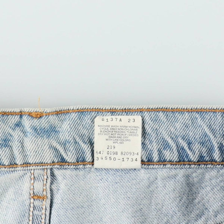 90'S Levi's 550 Relaxed Fit Orange Tab Denim Shorts, Men's Size W33 (approx.), Vintage cotton blue type Vintage Second Hand
