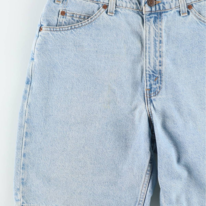 90'S Levi's 550 Relaxed Fit Orange Tab Denim Shorts, Men's Size W33 (approx.), Vintage cotton blue type Vintage Second Hand
