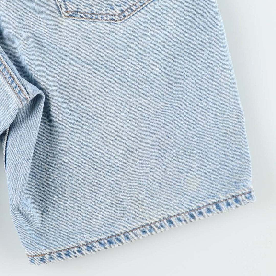 90'S Levi's 550 Relaxed Fit Orange Tab Denim Shorts, Men's Size W33 (approx.), Vintage cotton blue type Vintage Second Hand