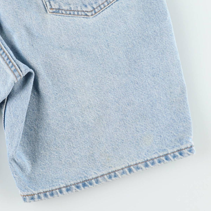 90'S Levi's 550 Relaxed Fit Orange Tab Denim Shorts, Men's Size W33 (approx.), Vintage cotton blue type Vintage Second Hand