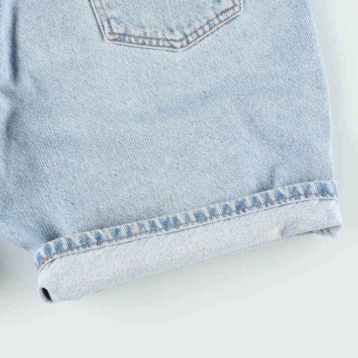90'S Levi's 550 Relaxed Fit Orange Tab Denim Shorts, Men's Size W33 (approx.), Vintage cotton blue type Vintage Second Hand