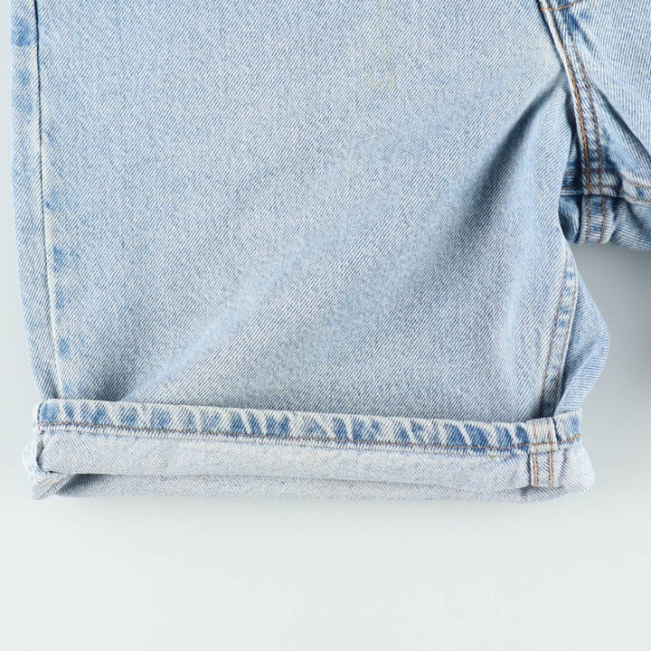 90'S Levi's 550 Relaxed Fit Orange Tab Denim Shorts, Men's Size W33 (approx.), Vintage cotton blue type Vintage Second Hand