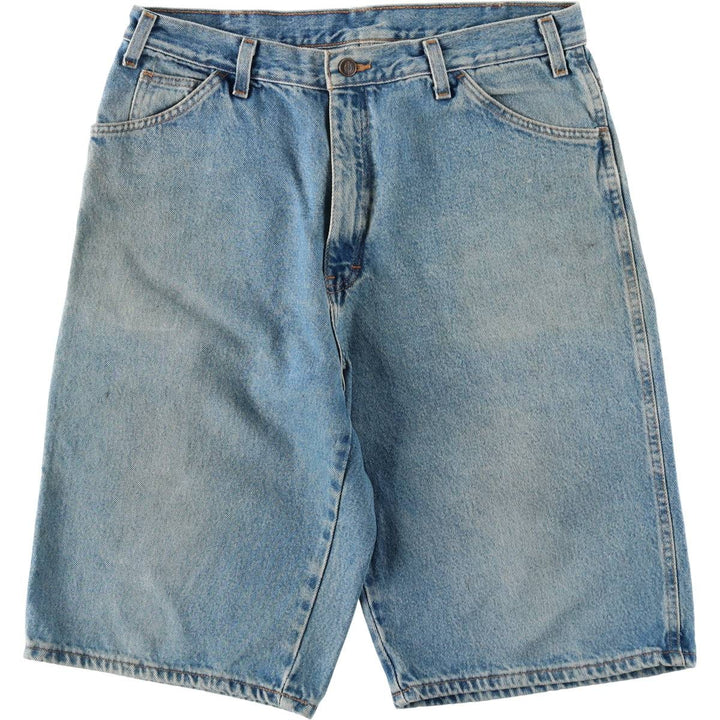 Dickies denim shorts, men's size W34 (approx.) cotton blue type Vintage Second Hand