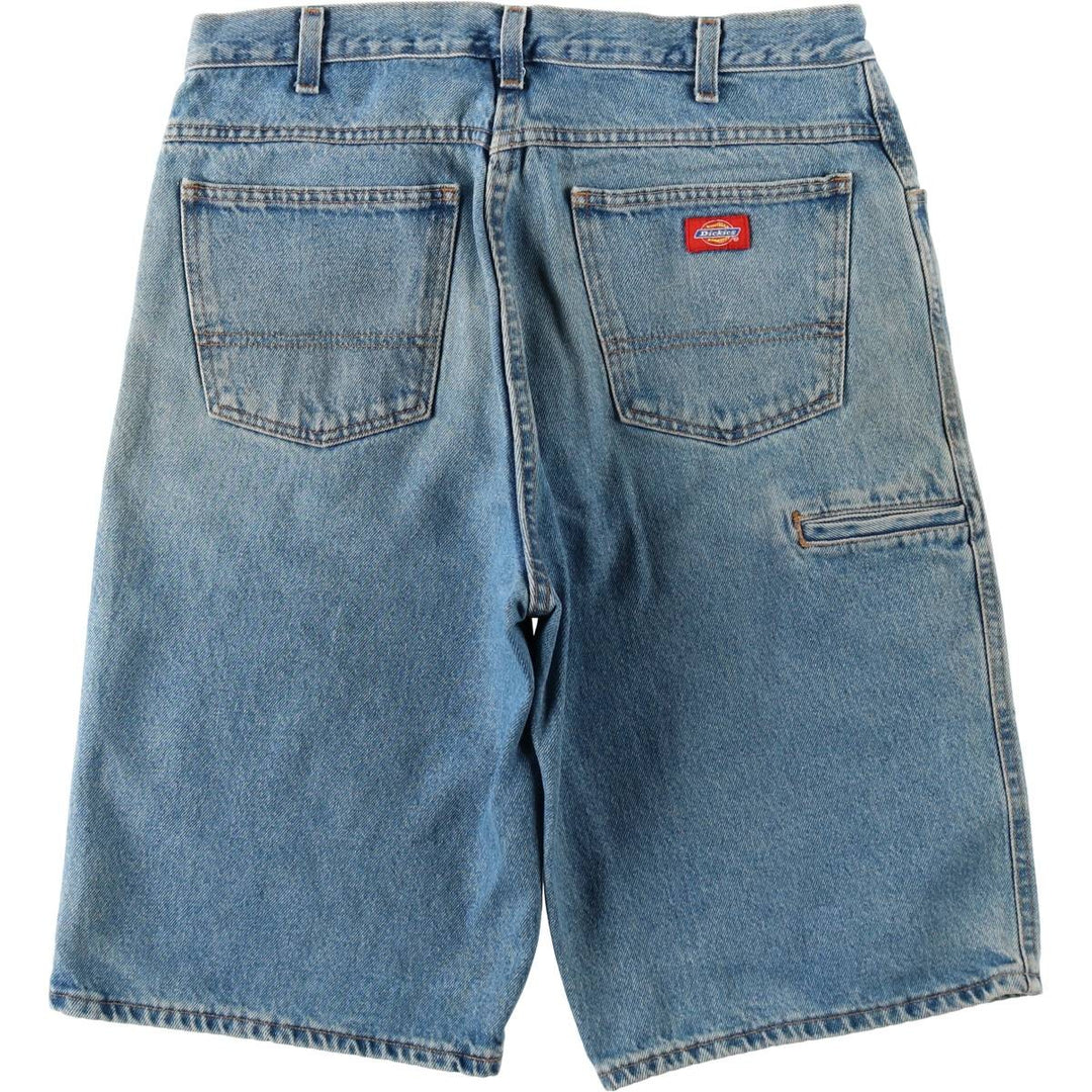 Dickies denim shorts, men's size W34 (approx.) cotton blue type Vintage Second Hand
