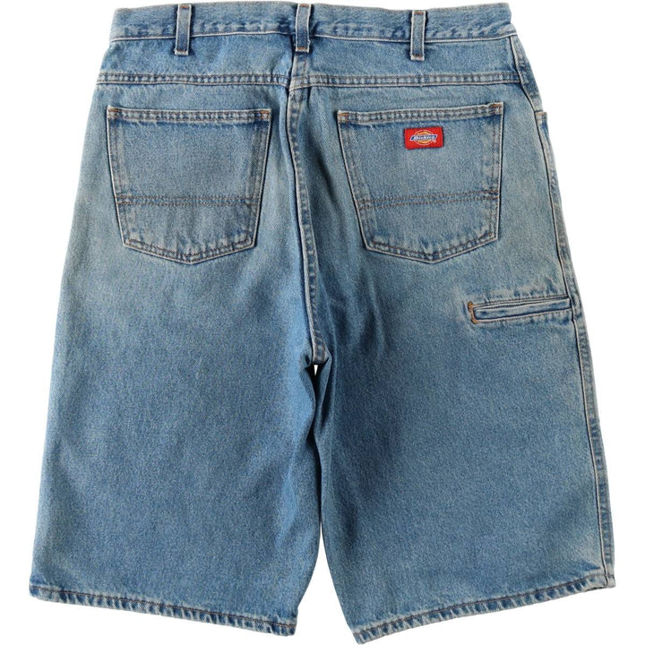 Dickies denim shorts, men's size W34 (approx.) cotton blue type Vintage Second Hand