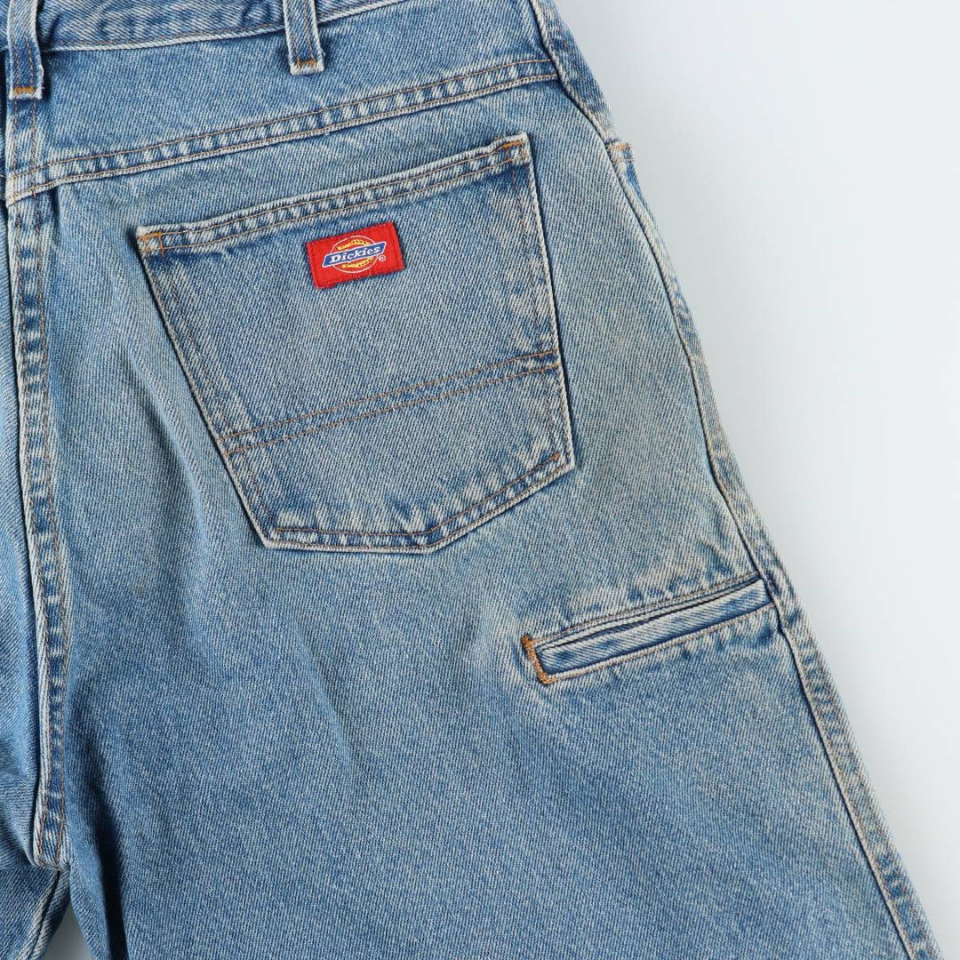 Dickies denim shorts, men's size W34 (approx.) cotton blue type Vintage Second Hand
