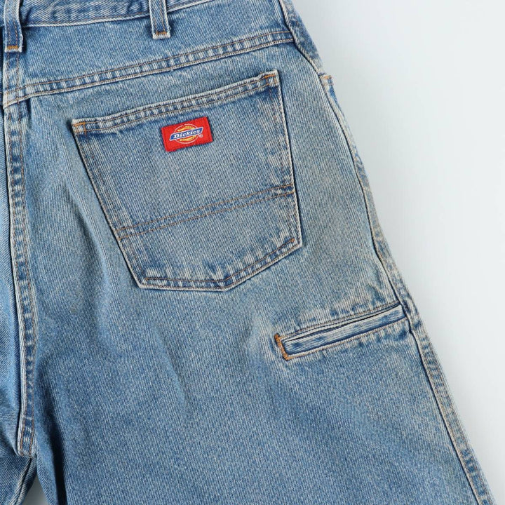 Dickies denim shorts, men's size W34 (approx.) cotton blue type Vintage Second Hand