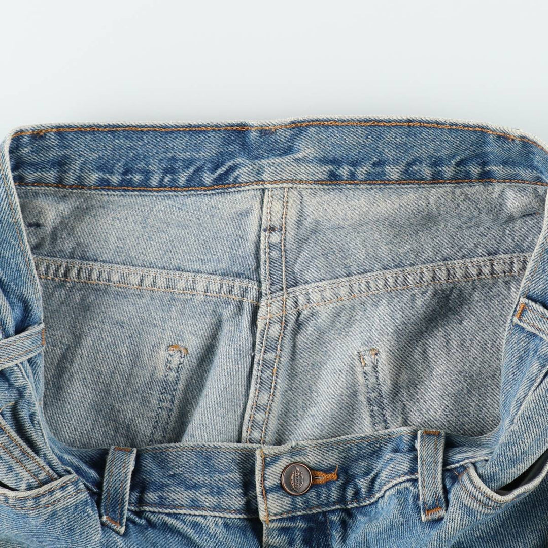 Dickies denim shorts, men's size W34 (approx.) cotton blue type Vintage Second Hand