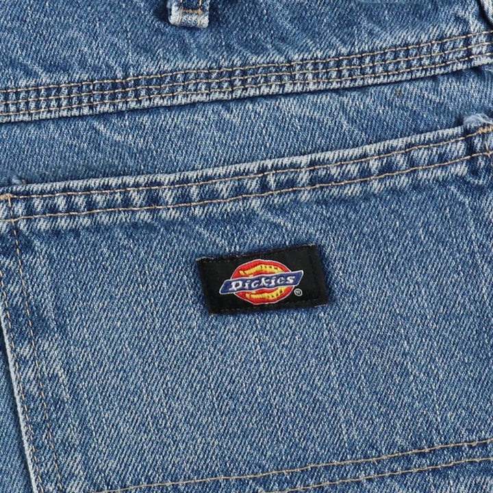 Dickies denim painter shorts, half pants, men's size w33 cotton blue type Vintage Second Hand