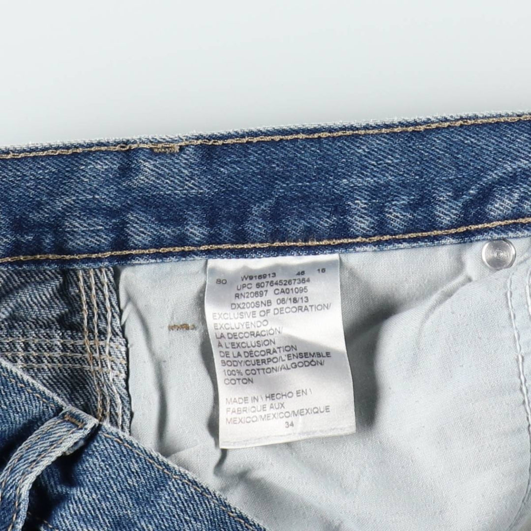 Dickies denim painter shorts, half pants, men's size w33 cotton blue type Vintage Second Hand
