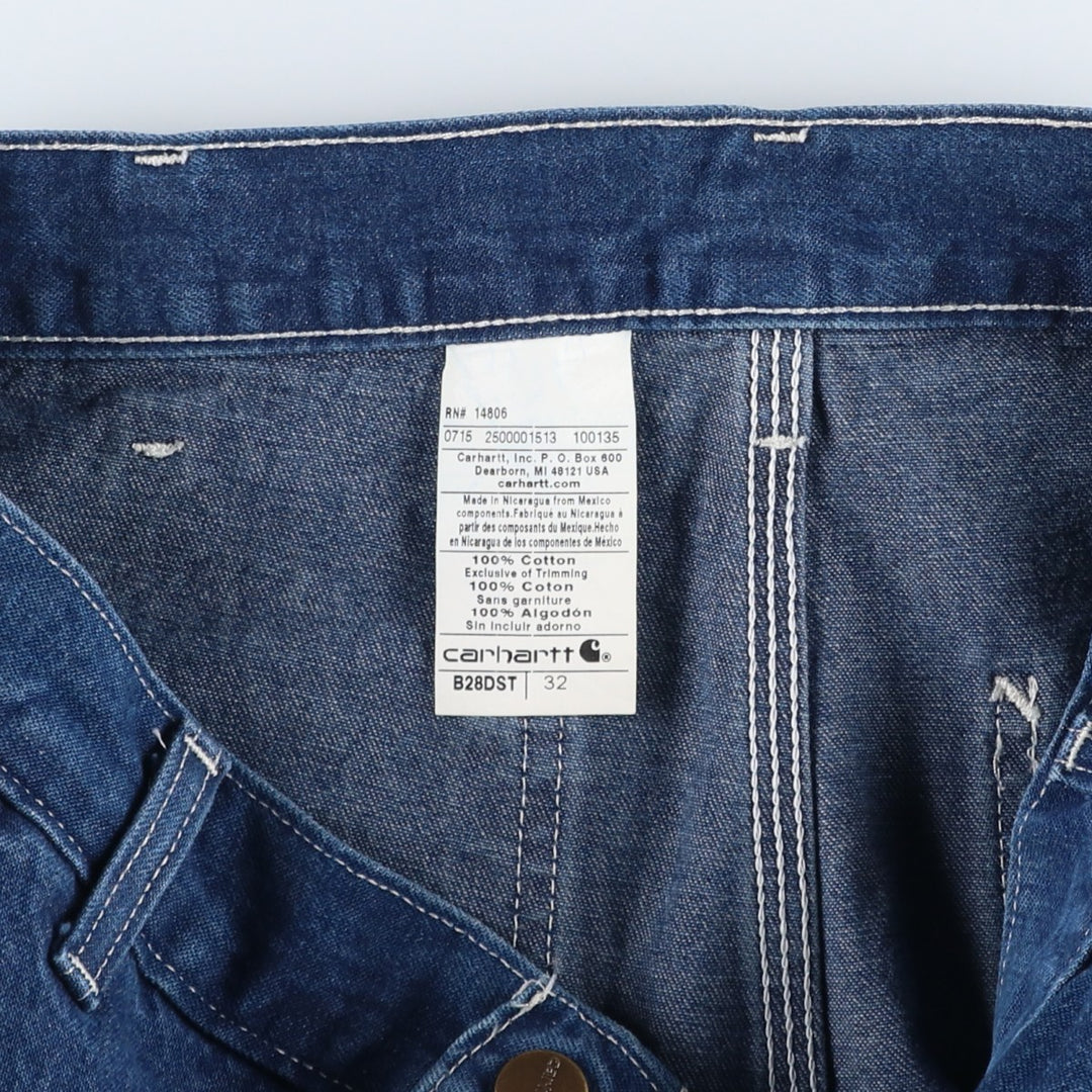 Carhartt Denim Painter Shorts, Shorts, Men's, W33 equivalent cotton blue type Vintage Second Hand