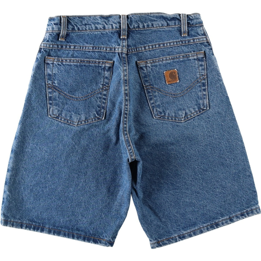 Carhartt denim shorts, men's size W30 (approx.) unclear blue type Vintage Second Hand
