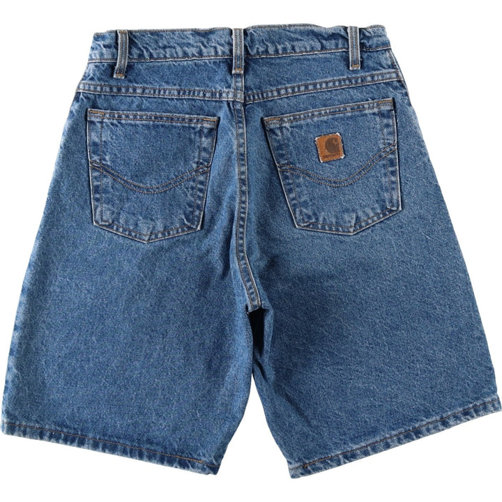 Carhartt denim shorts, men's size W30 (approx.) unclear blue type Vintage Second Hand