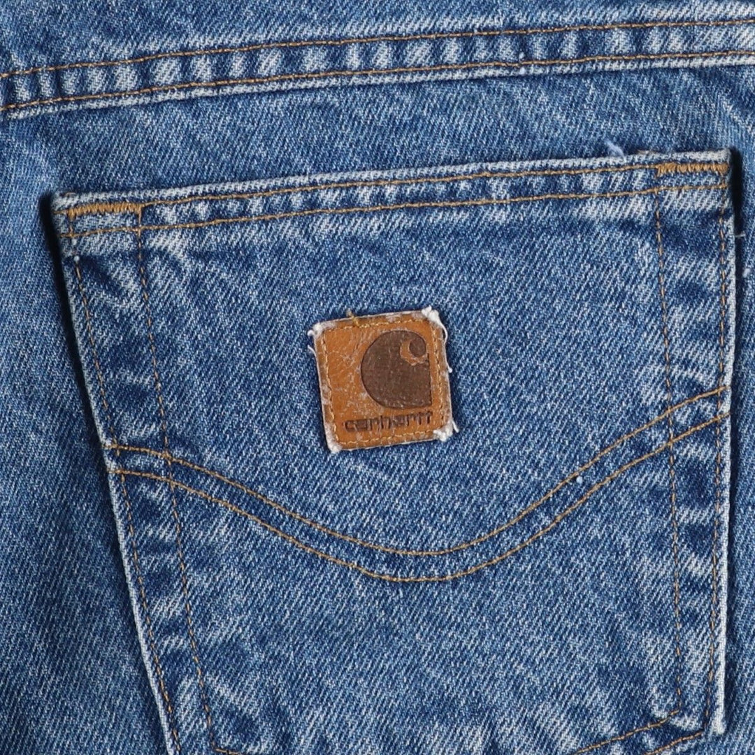 Carhartt denim shorts, men's size W30 (approx.) unclear blue type Vintage Second Hand