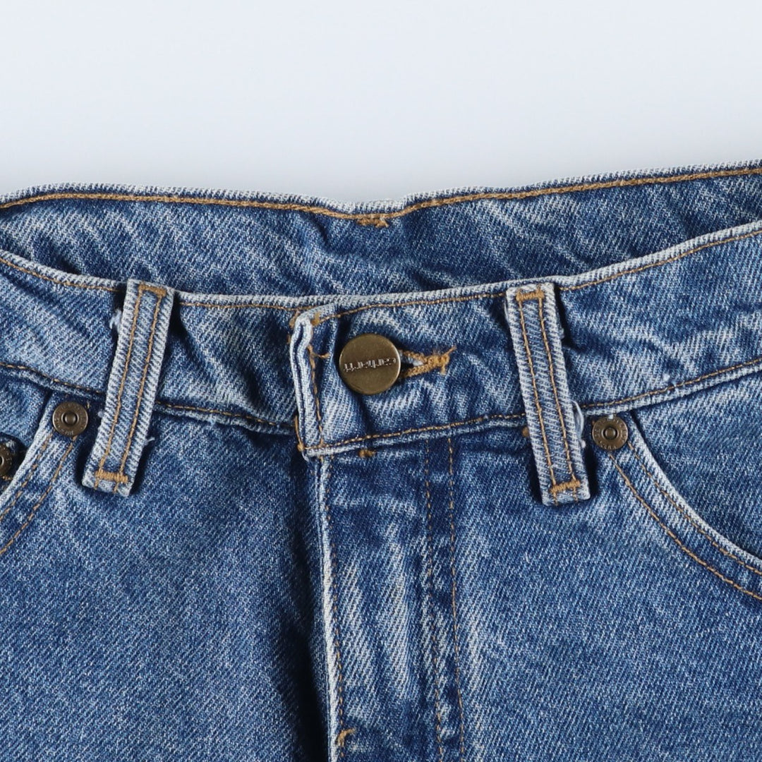 Carhartt denim shorts, men's size W30 (approx.) unclear blue type Vintage Second Hand