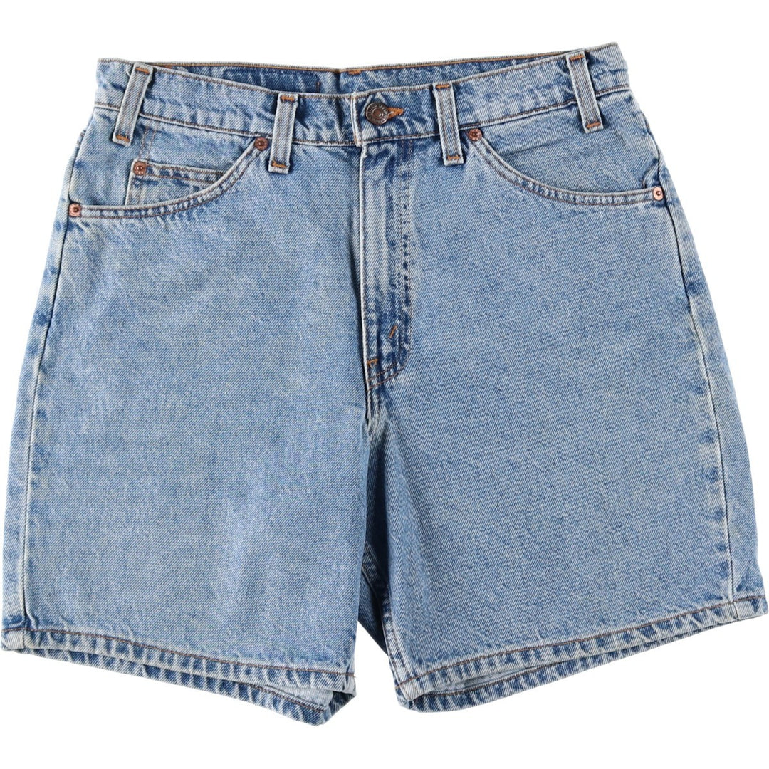 1990'S Levi's 37550-1714 Orange Tab Denim Shorts, Men's Size W32 (approx.), Vintage cotton blue type Vintage Second Hand