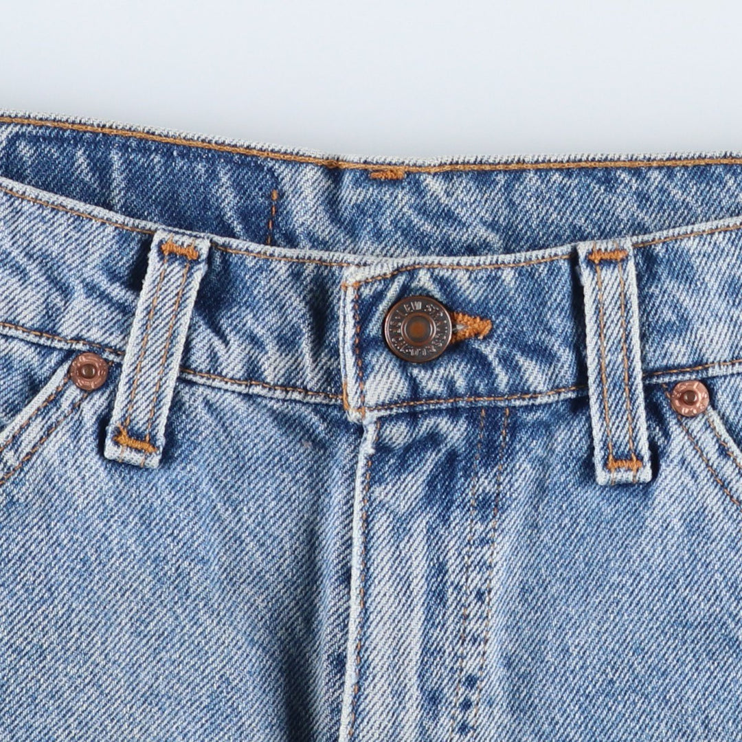 1990'S Levi's 37550-1714 Orange Tab Denim Shorts, Men's Size W32 (approx.), Vintage cotton blue type Vintage Second Hand