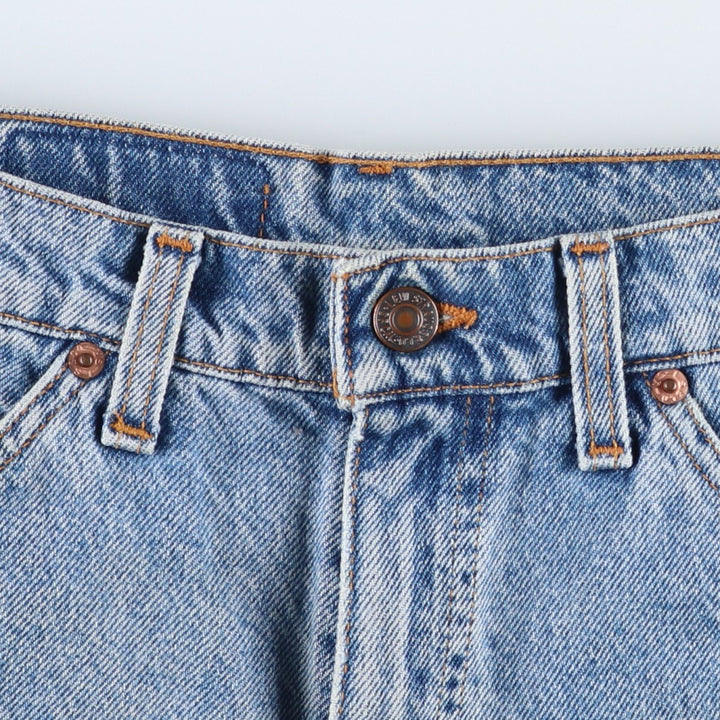 1990'S Levi's 37550-1714 Orange Tab Denim Shorts, Men's Size W32 (approx.), Vintage cotton blue type Vintage Second Hand