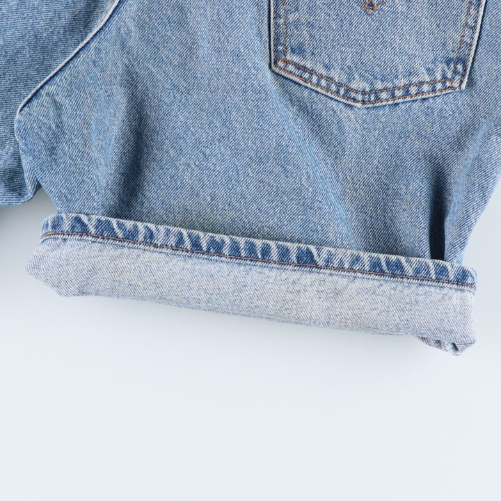 1990'S Levi's 37550-1714 Orange Tab Denim Shorts, Men's Size W32 (approx.), Vintage cotton blue type Vintage Second Hand
