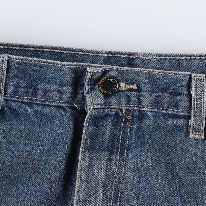 Dickies Loose Fit Denim Painter Shorts (Men's W37 equivalent) cotton blue type Vintage Second Hand