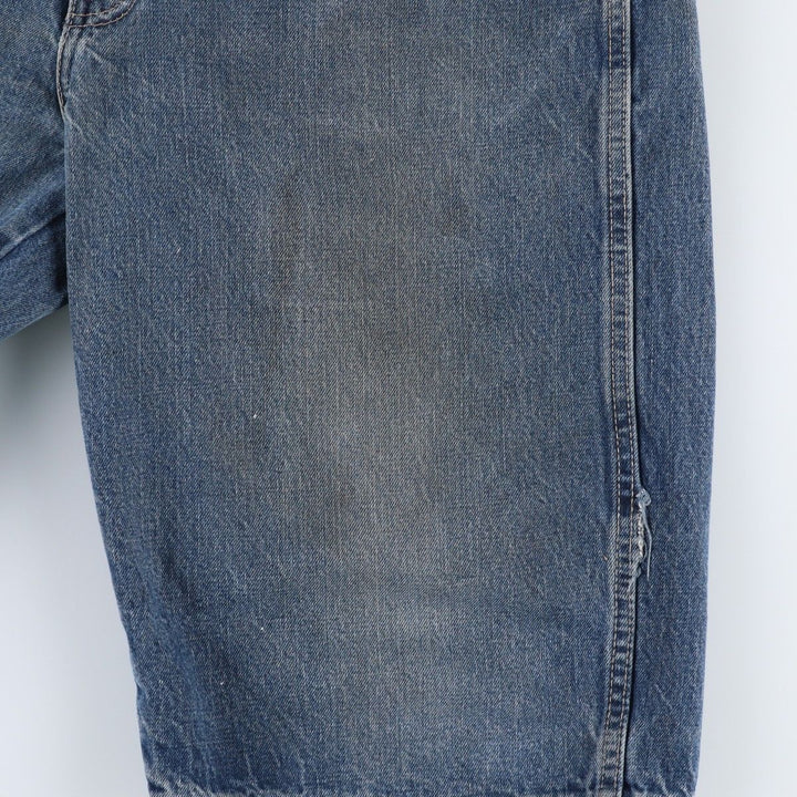 Dickies Loose Fit Denim Painter Shorts (Men's W37 equivalent) cotton blue type Vintage Second Hand