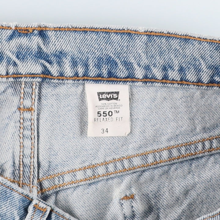 90'S Levi's 36550-0214 Orange Tab Denim Shorts, Men's W34 (approx.), Vintage cotton blue type Vintage Second Hand