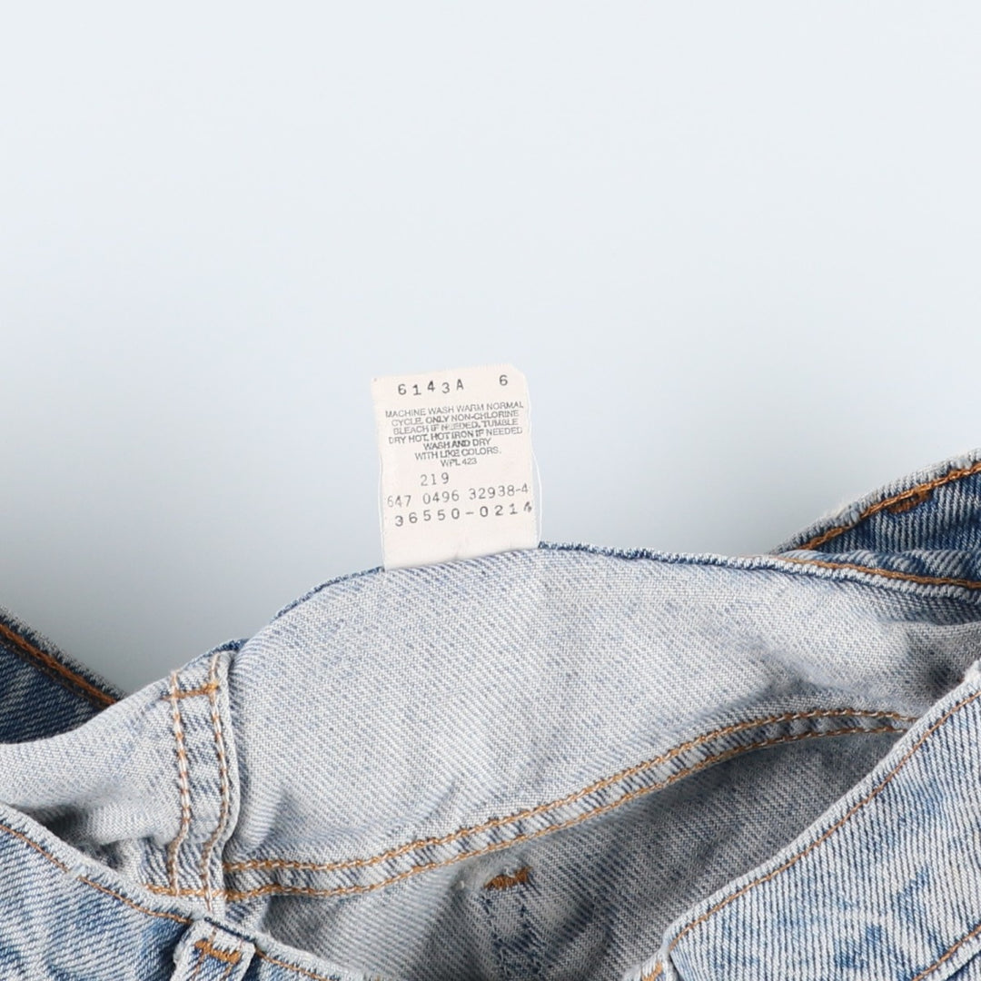 90'S Levi's 36550-0214 Orange Tab Denim Shorts, Men's W34 (approx.), Vintage cotton blue type Vintage Second Hand