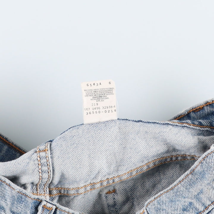 90'S Levi's 36550-0214 Orange Tab Denim Shorts, Men's W34 (approx.), Vintage cotton blue type Vintage Second Hand