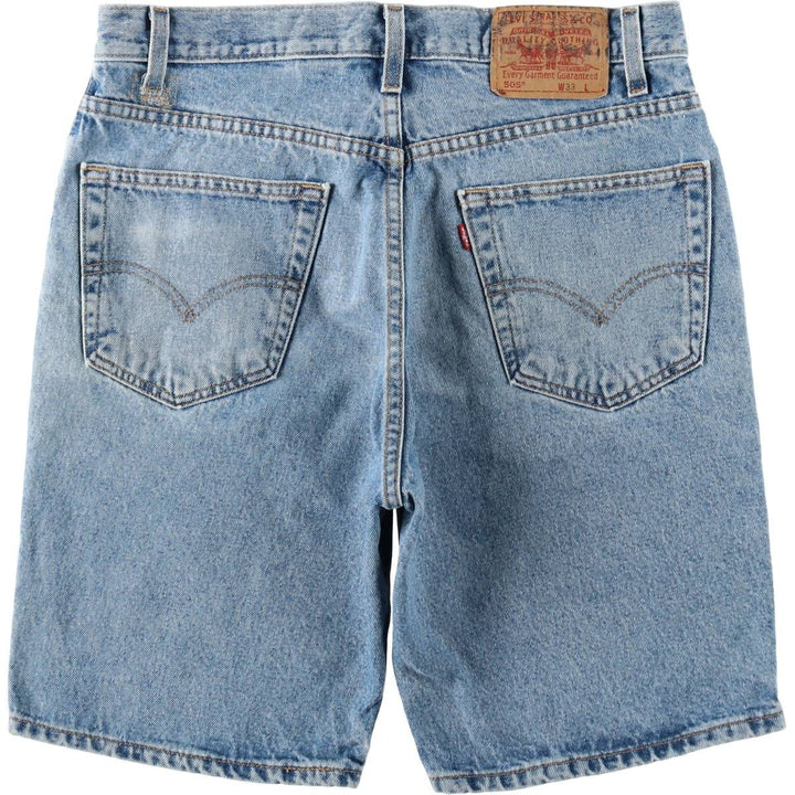 2000'S Levi's 505 Regular Fit Denim Shorts (Men's size W33 equivalent) cotton blue type Vintage Second Hand