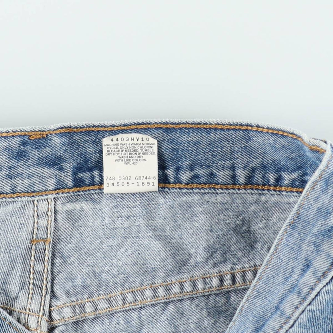2000'S Levi's 505 Regular Fit Denim Shorts (Men's size W33 equivalent) cotton blue type Vintage Second Hand