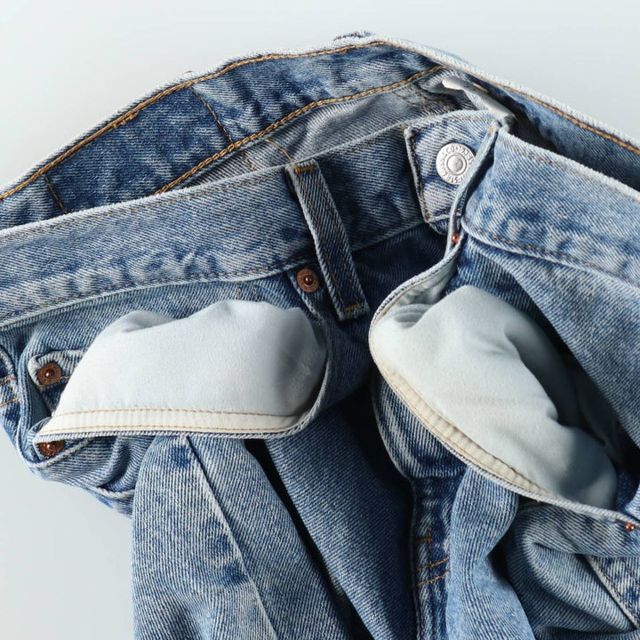 2000'S Levi's 505 Regular Fit Denim Shorts (Men's size W33 equivalent) cotton blue type Vintage Second Hand