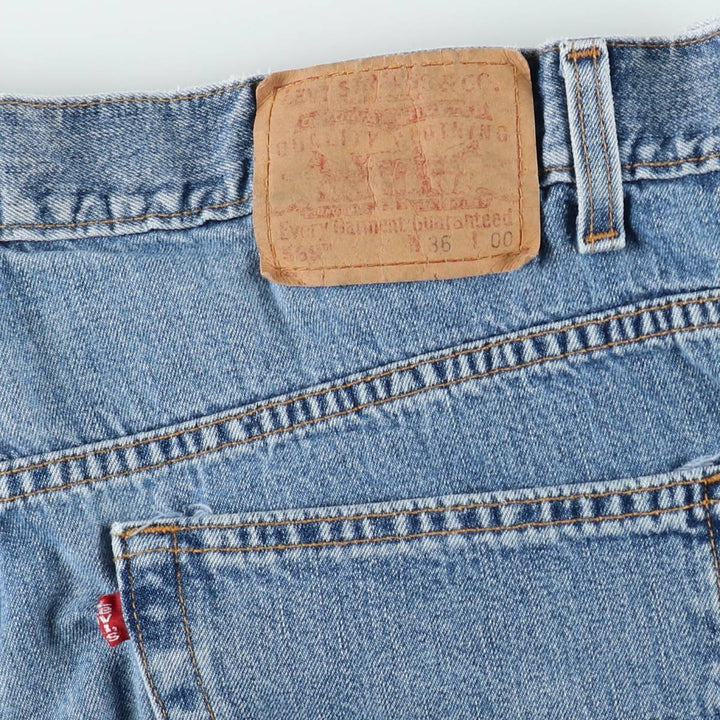 2000'S Levi's 569 Large Straight Fit Denim Shorts (Men's W34 equivalent) cotton blue type Vintage Second Hand