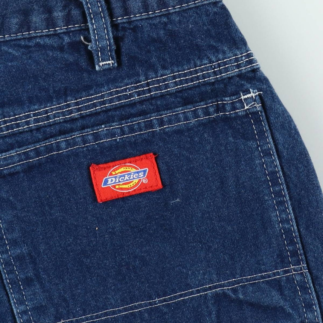 Dickies denim painter shorts, men's size W35 (approx.), vintage. cotton blue type Vintage Second Hand
