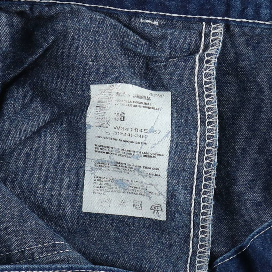 Dickies denim painter shorts, men's size W35 (approx.), vintage. cotton blue type Vintage Second Hand