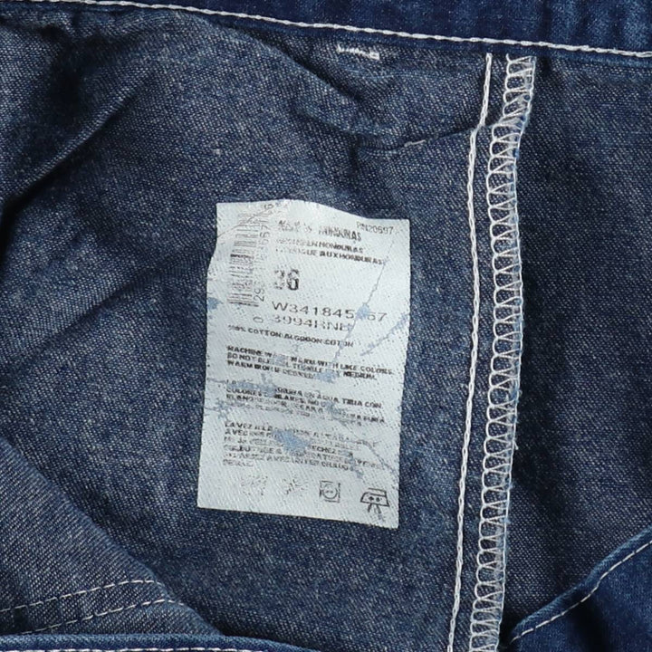 Dickies denim painter shorts, men's size W35 (approx.), vintage. cotton blue type Vintage Second Hand