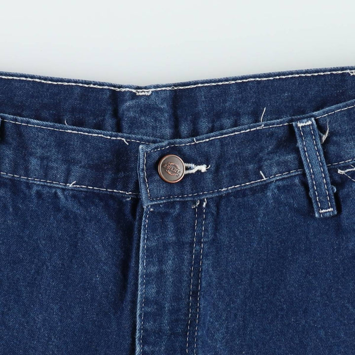 Dickies denim painter shorts, men's size W35 (approx.), vintage. cotton blue type Vintage Second Hand