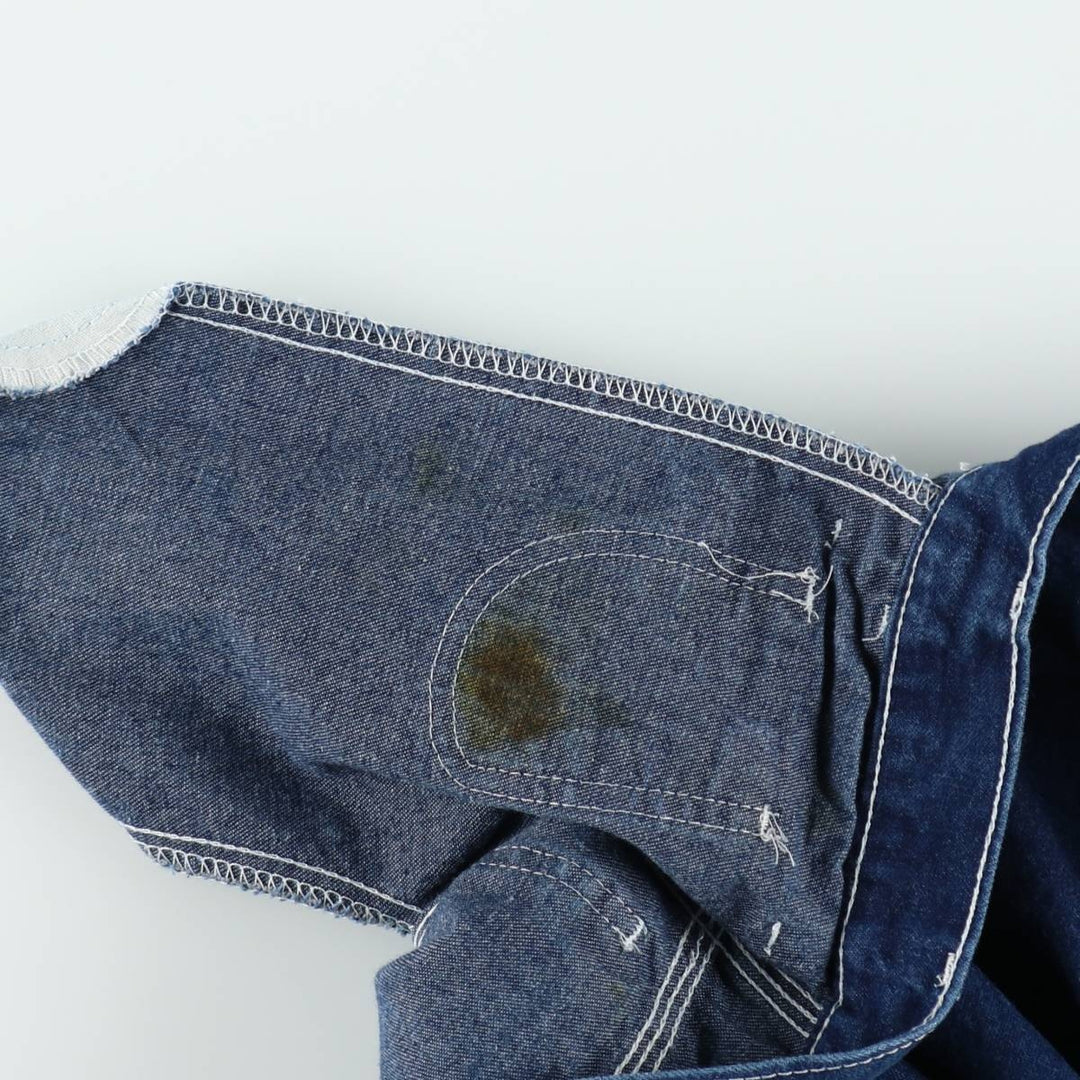 Dickies denim painter shorts, men's size W35 (approx.), vintage. cotton blue type Vintage Second Hand