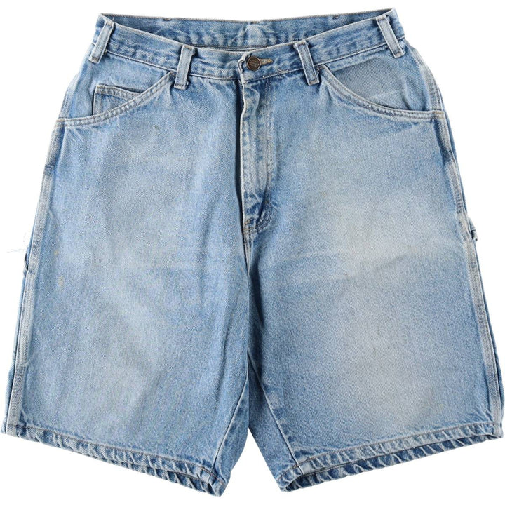 Dickies denim painter shorts, men's size W30 equivalent, vintage. cotton blue type Vintage Second Hand