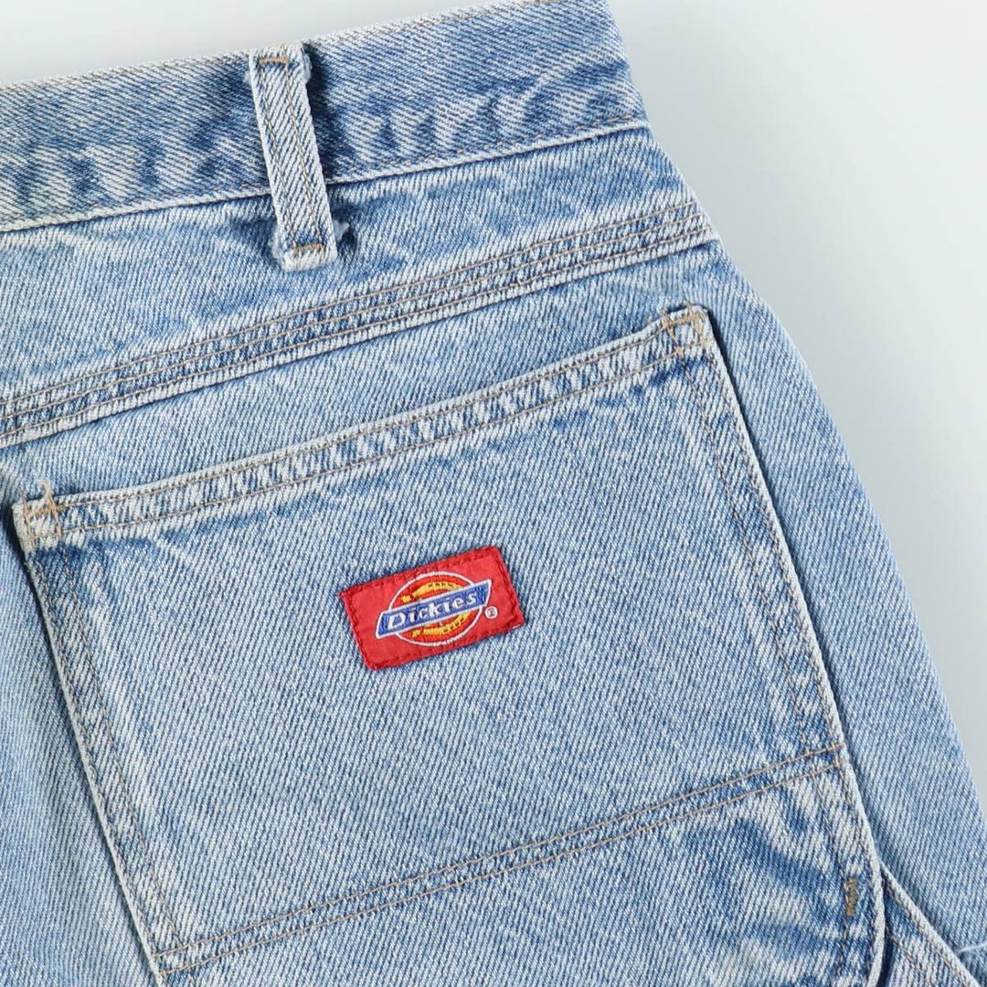 Dickies denim painter shorts, men's size W30 equivalent, vintage. cotton blue type Vintage Second Hand