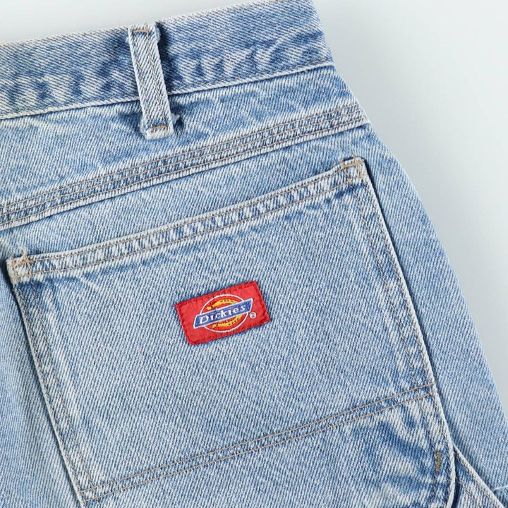 Dickies denim painter shorts, men's size W30 equivalent, vintage. cotton blue type Vintage Second Hand