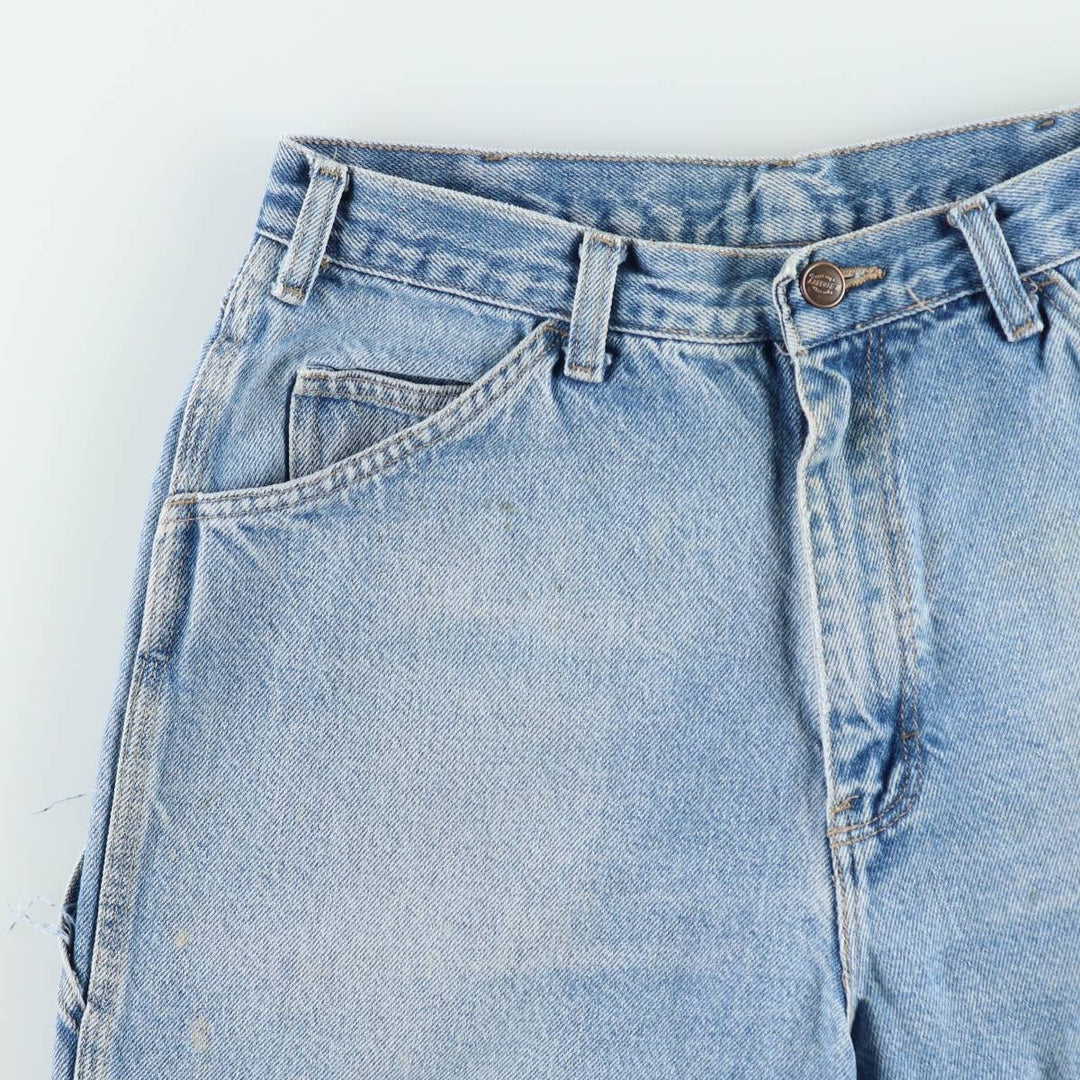 Dickies denim painter shorts, men's size W30 equivalent, vintage. cotton blue type Vintage Second Hand