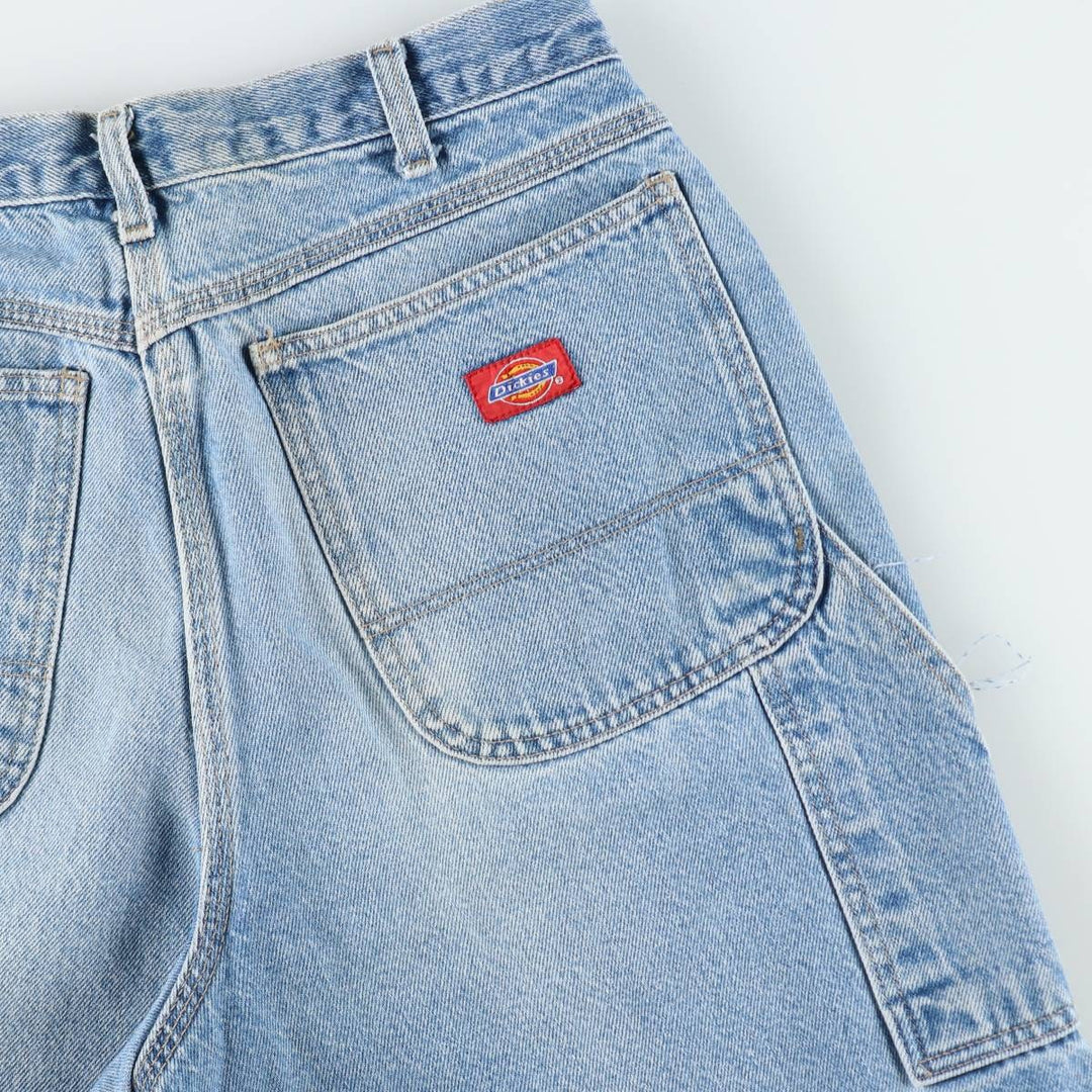 Dickies denim painter shorts, men's size W30 equivalent, vintage. cotton blue type Vintage Second Hand