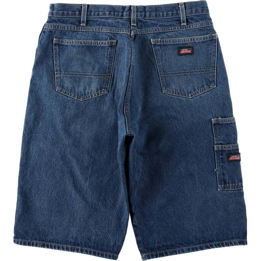 Dickies denim painter shorts, half pants, men's size w34 cotton blue type Vintage Second Hand