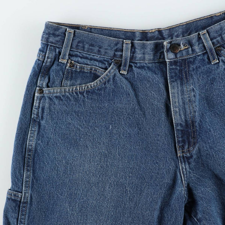 Dickies denim painter shorts, half pants, men's size w34 cotton blue type Vintage Second Hand