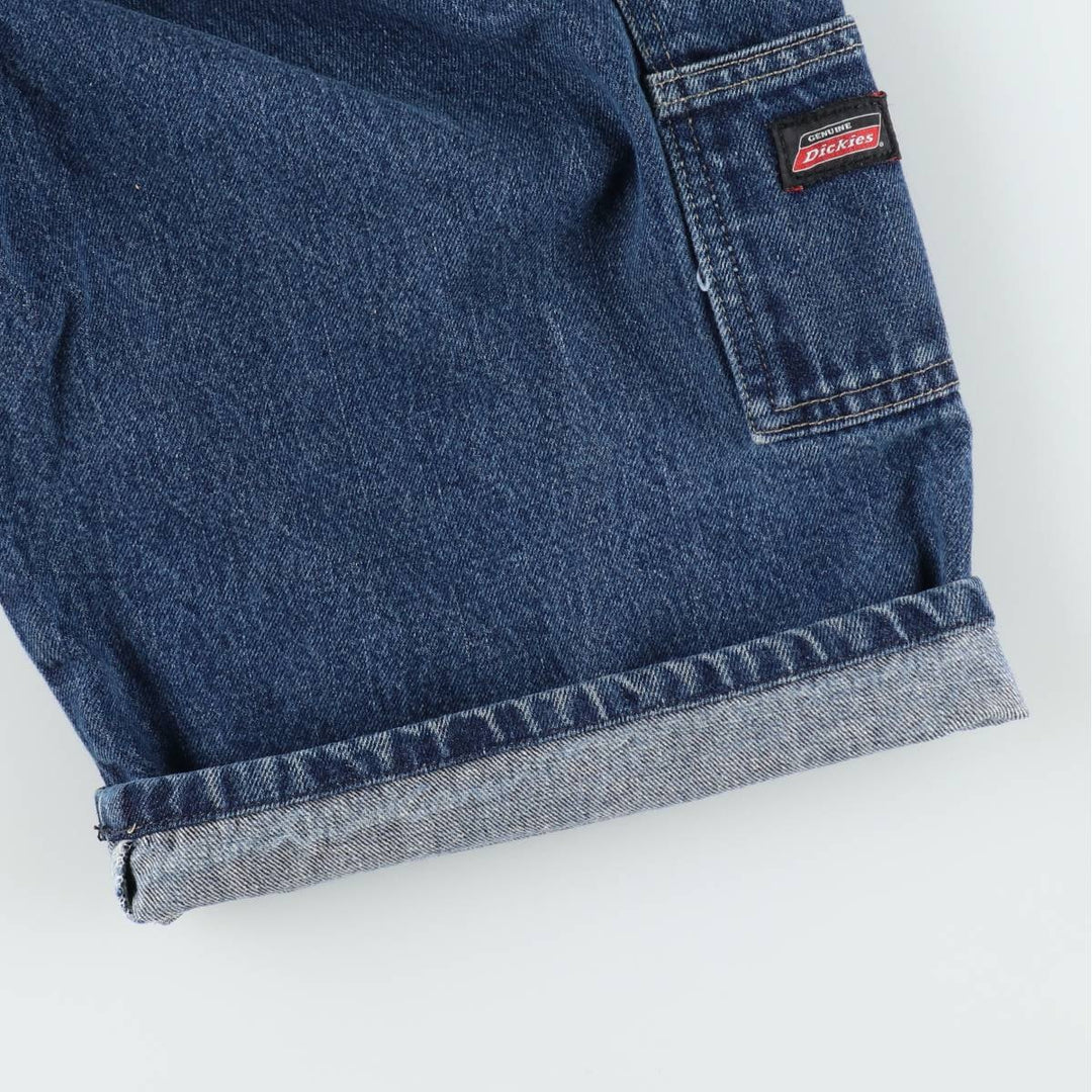 Dickies denim painter shorts, half pants, men's size w34 cotton blue type Vintage Second Hand