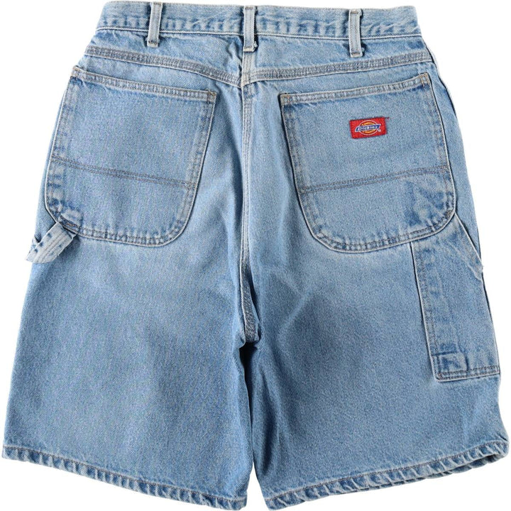 90'S Dickies denim painter shorts, men's size W30 equivalent, vintage. cotton blue type Vintage Second Hand